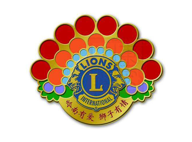 烤漆獅子會徽章制作.jpg