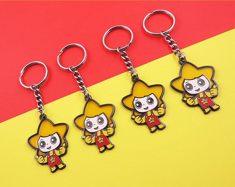 企業(yè)IP卡通形象鑰匙扣定做