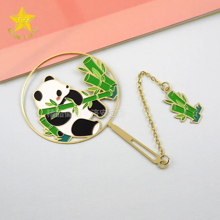 網紅金屬卡通熊貓書簽定制,旅游景點書簽 網紅金屬卡通熊貓書簽定制,旅游景點書簽