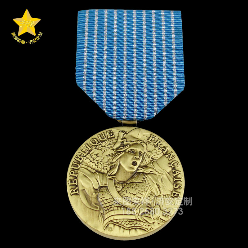 3D立體人物勛章定制