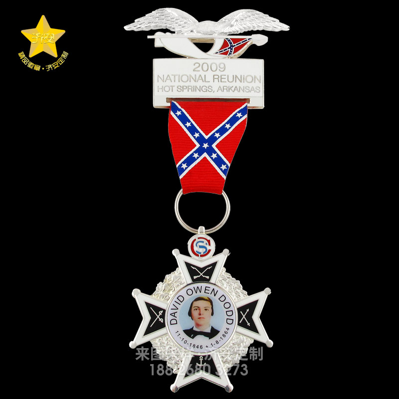 仿琺瑯+印刷勛章定制