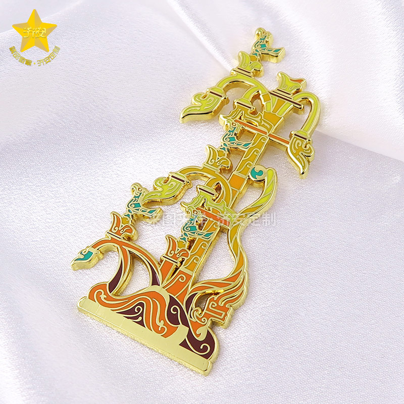 歷史博物館冰箱貼來圖定做,金屬磁吸旅游紀念品生產(chǎn)廠家