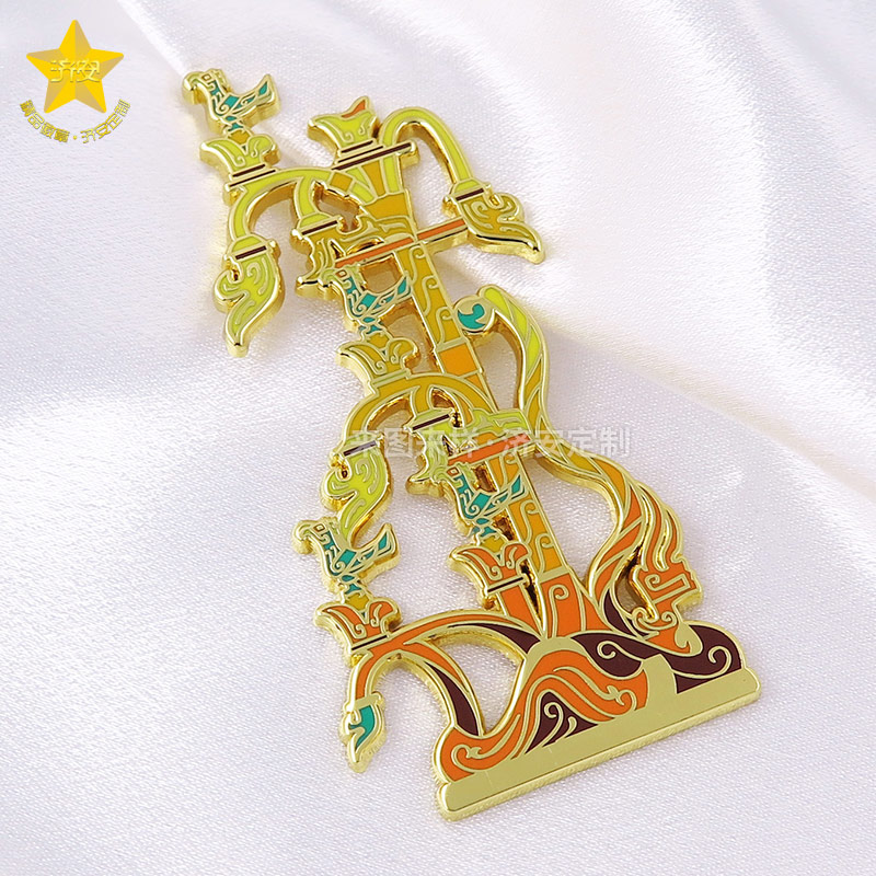 歷史博物館冰箱貼來圖定做,金屬磁吸旅游紀念品生產(chǎn)廠家