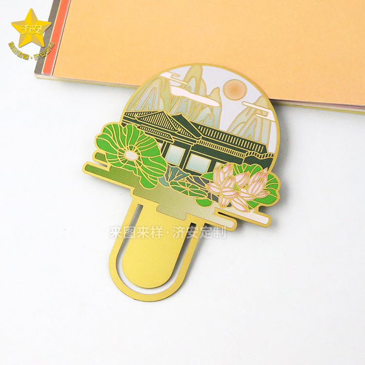 中國(guó)風(fēng)金屬印刷工藝書簽：復(fù)刻山水風(fēng)光、亭臺(tái)樓榭詩(shī)意美景！