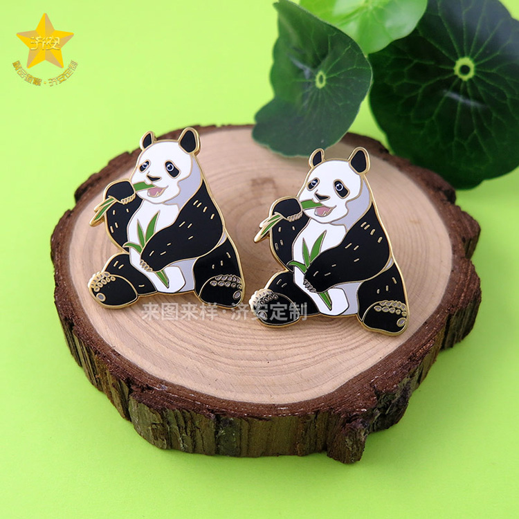 定做熊貓文創(chuàng)周邊徽章紀(jì)念禮品