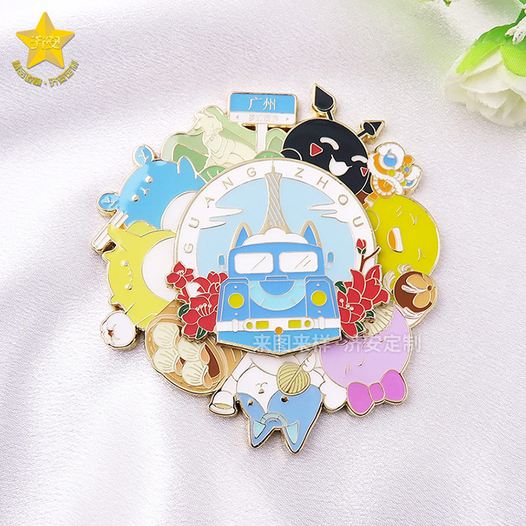 來(lái)圖定制旋轉(zhuǎn)冰箱貼旅游紀(jì)念品,IP文創(chuàng)周邊冰箱貼禮品