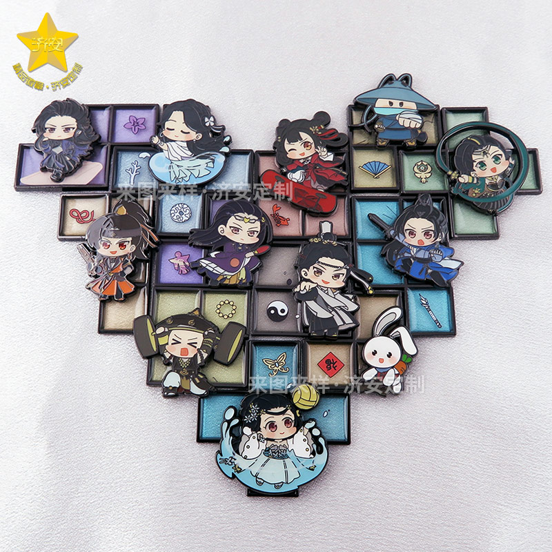 創(chuàng)意心形拼圖冰箱貼定制，游戲IP文創(chuàng)冰箱貼