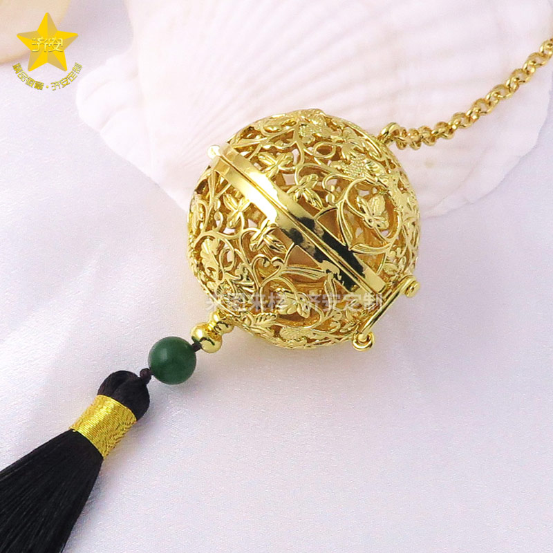 金屬香薰球定制，博物館鏤空香薰球掛件訂制