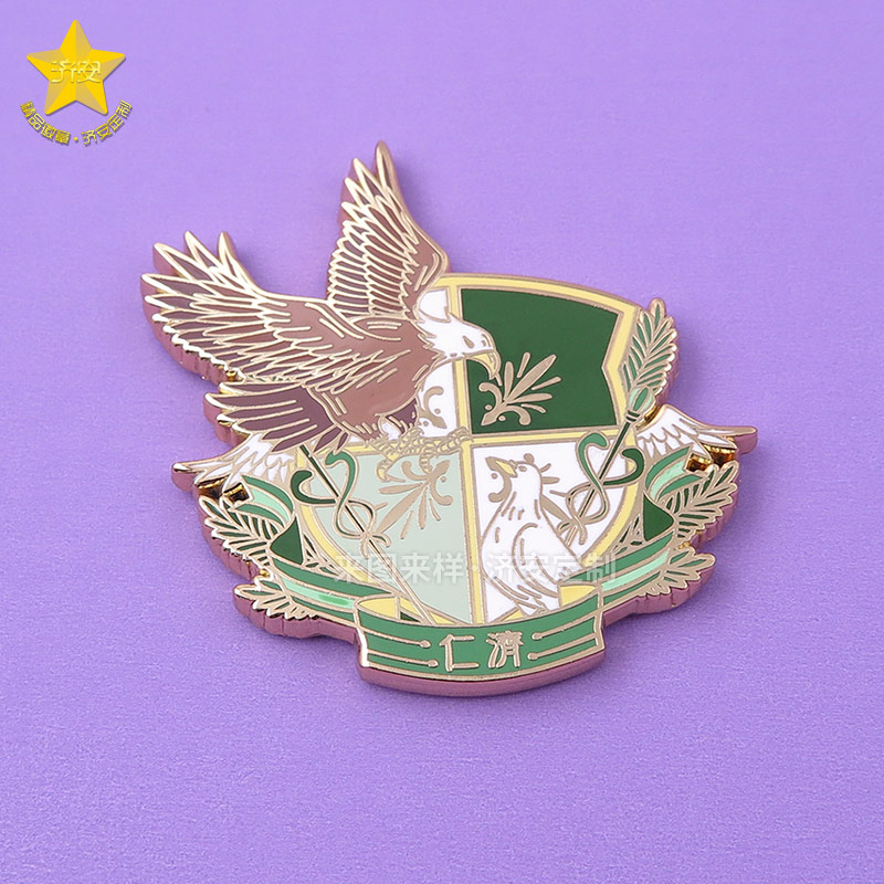 金屬冰箱貼定制，老鷹盾牌設(shè)計冰箱貼