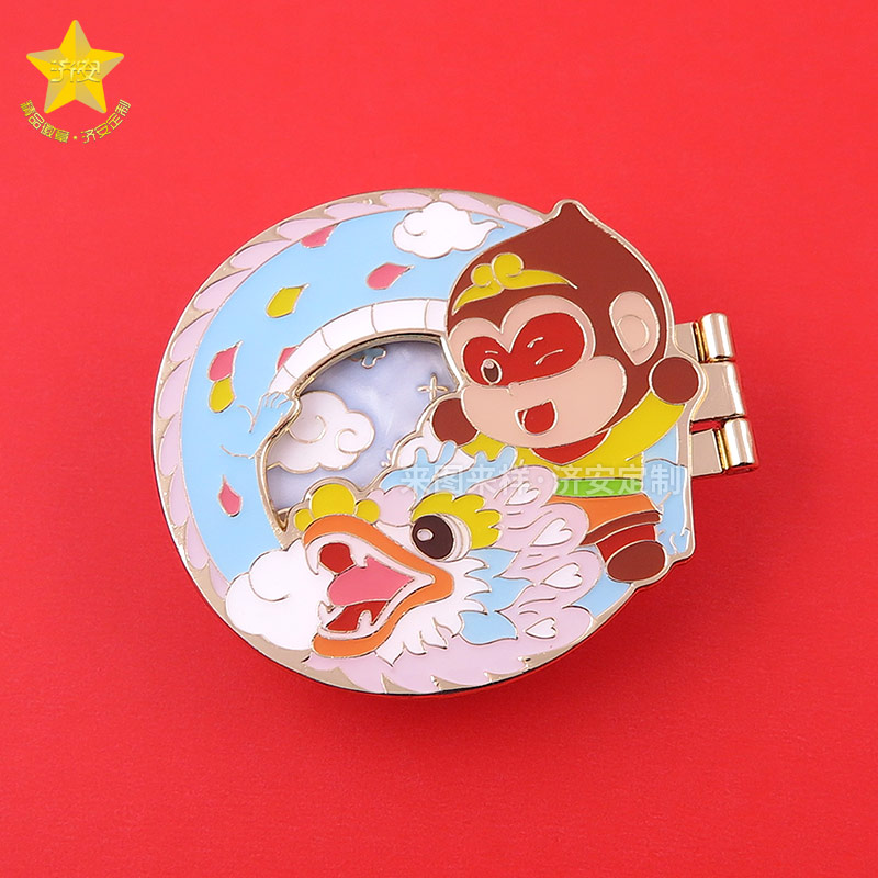 龍年文創(chuàng)金屬徽章定制，西游文創(chuàng)胸章+冰箱貼