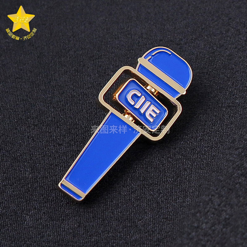 旋轉(zhuǎn)徽章定制，進(jìn)博會(huì)小記者徽章