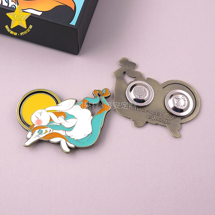 大夢敦煌系列之玉兔奔月夜光徽章,中秋伴手禮盒定制