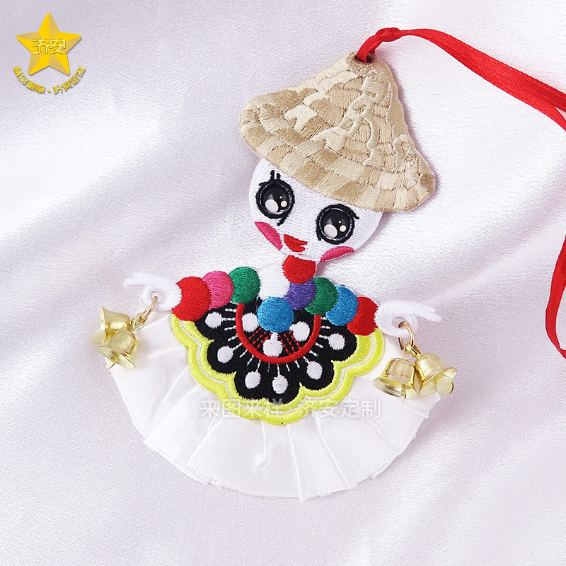 雙面刺繡掛飾風(fēng)鈴定制