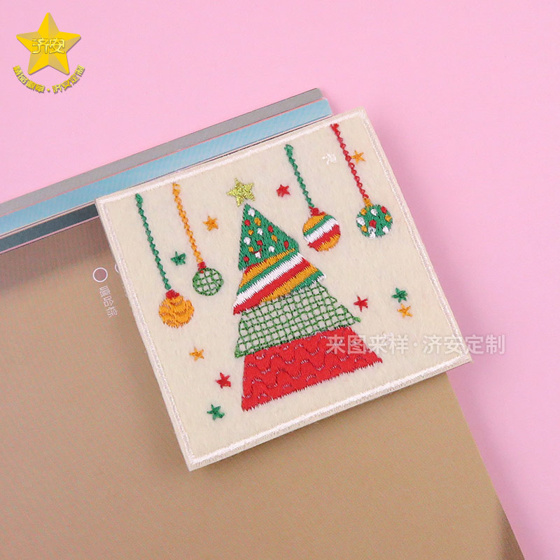 圣誕節(jié)刺繡書簽定制 圣誕節(jié)刺繡書簽定制