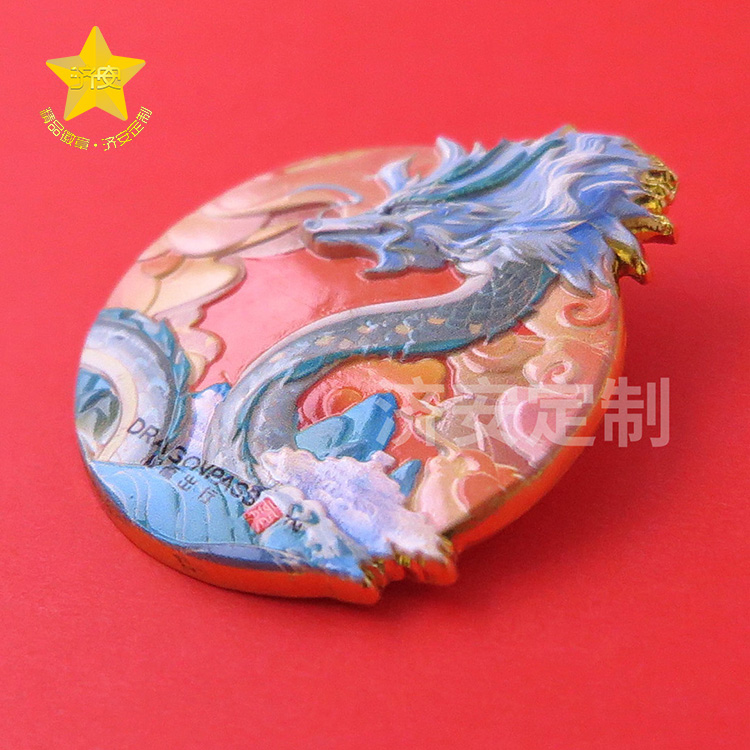 龍騰出行3D立體浮雕公司徽章：用工藝重塑品牌記憶