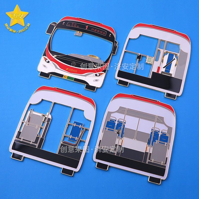 北京公交1路四層金屬冰箱貼 老北京記憶文創(chuàng)伴手禮 北京公交1路四層金屬冰箱貼 老北京記憶文創(chuàng)伴手禮