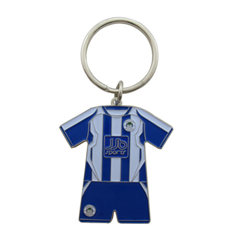 銅質(zhì)烤漆無(wú)波麗球衣鑰匙扣