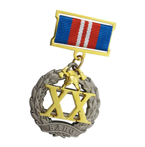 銅質(zhì)不入色三片式組合勛章