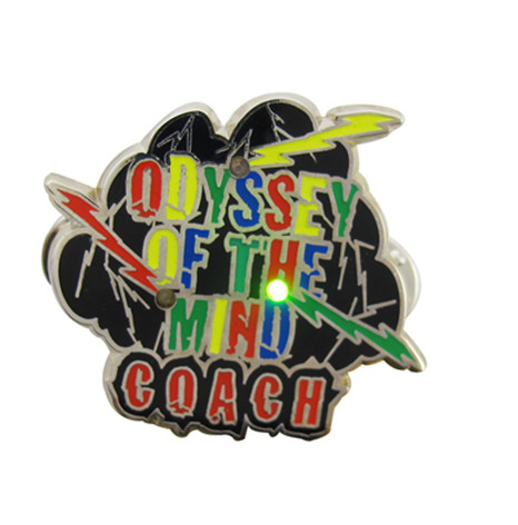 鋅合金仿琺瑯閃燈徽章訂做