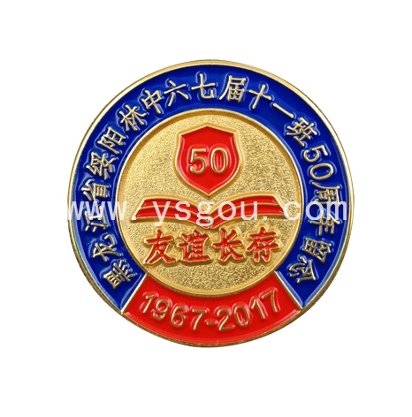 畢業(yè)徽章定制，50周年紀(jì)念章