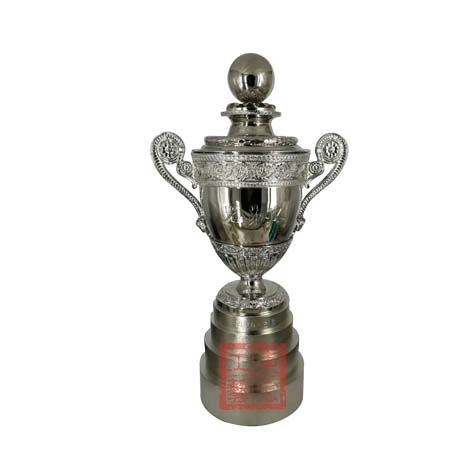 鋅合金鍍鎳獎杯定制，獎杯定做