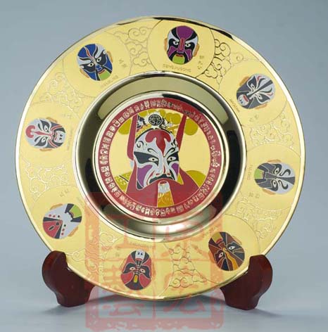 京劇臉譜紀念盤定制