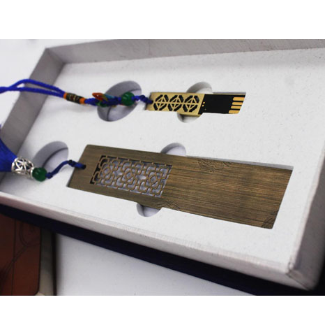 金屬書簽+U盤套裝制作廠商