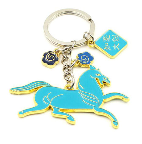 烤漆卡通動物鑰匙扣定制