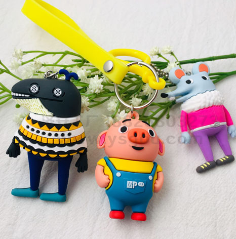 PVC軟膠立體卡通公仔鑰匙扣生產(chǎn)廠家