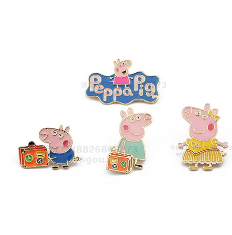 小清新卡通裝飾徽章胸章胸針制作廠家