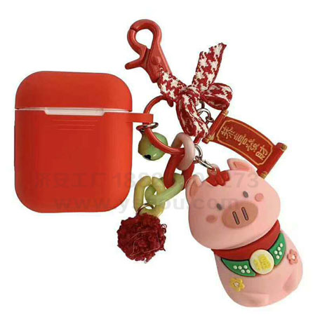 塑料立體公仔鑰匙掛扣配飾定制