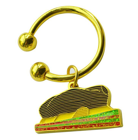 博物館衍生品金屬烤漆鑰匙扣定制