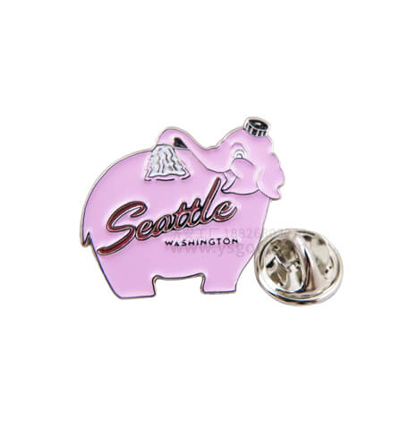 粉色小象徽章,小動(dòng)物胸徽制作商