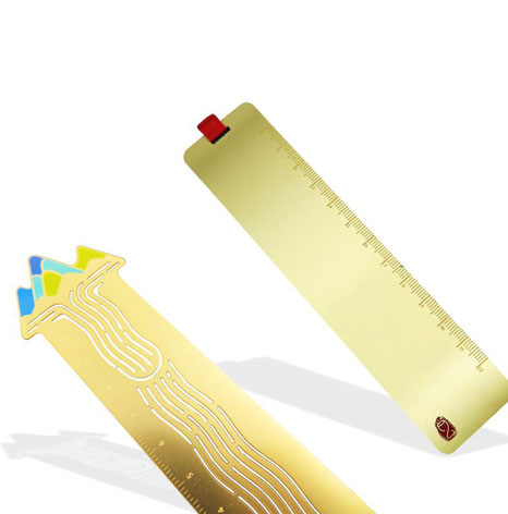 金屬書簽,金屬書簽定制,尺子書簽定制