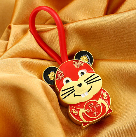 生肖鼠鑰匙扣,鼠年鑰匙扣制作