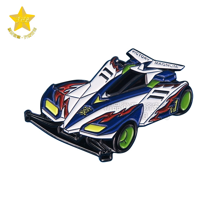 炫酷賽車金屬徽章定制