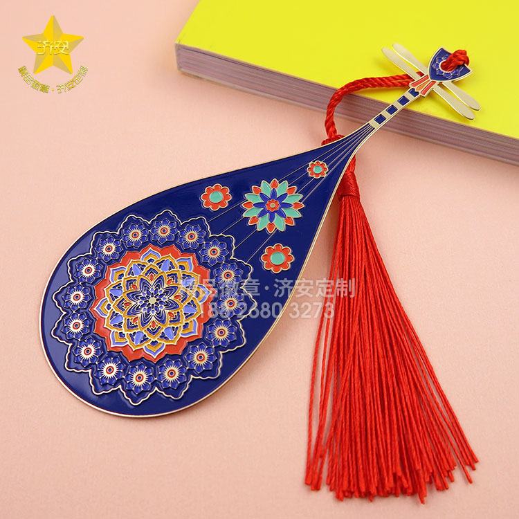 創(chuàng)意中國風金屬書簽,敦煌民族風琵琶書簽