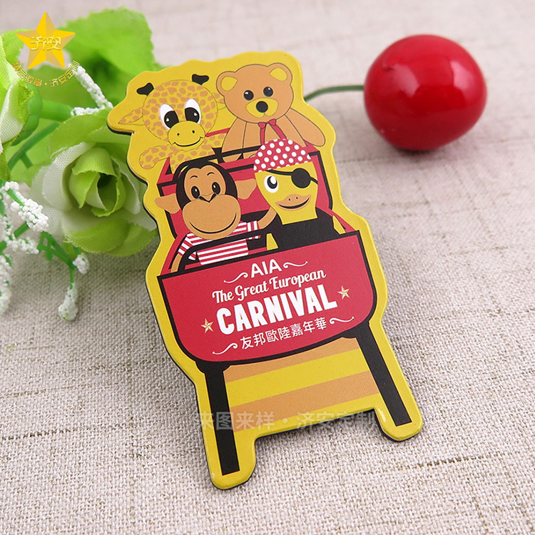 旅游景點卡通銅版紙冰箱貼禮品