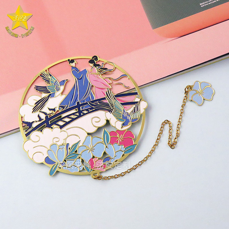 浪漫七夕節(jié)牛郎織女鵲橋相會創(chuàng)意書簽定制禮品,古風(fēng)書簽制作 浪漫七夕節(jié)牛郎織女鵲橋相會創(chuàng)意書簽定制禮品,古風(fēng)書簽制作