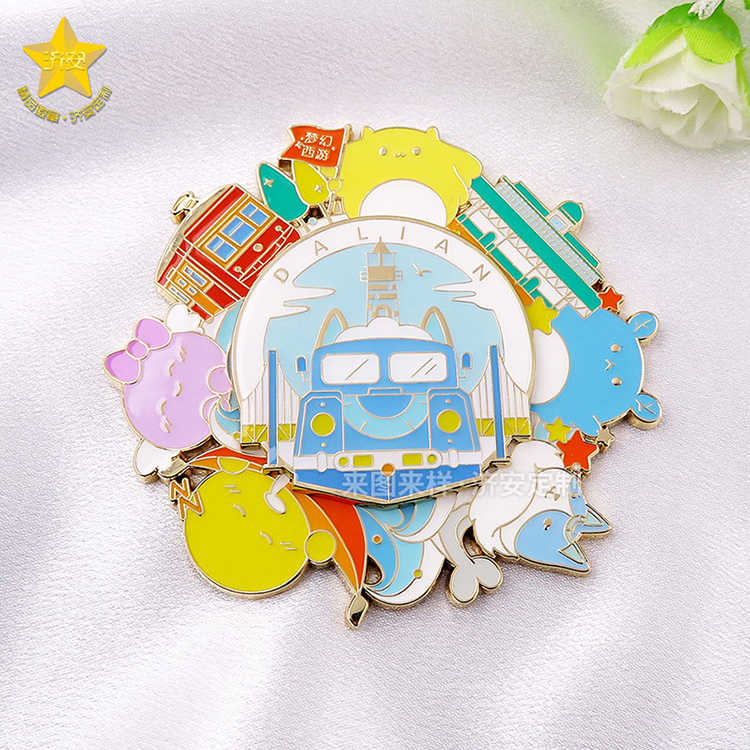 來圖定制旋轉冰箱貼旅游紀念品