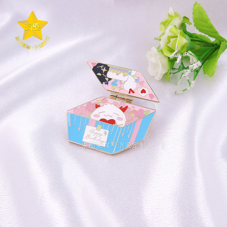 翻蓋徽章定制,周年慶活動紀念品